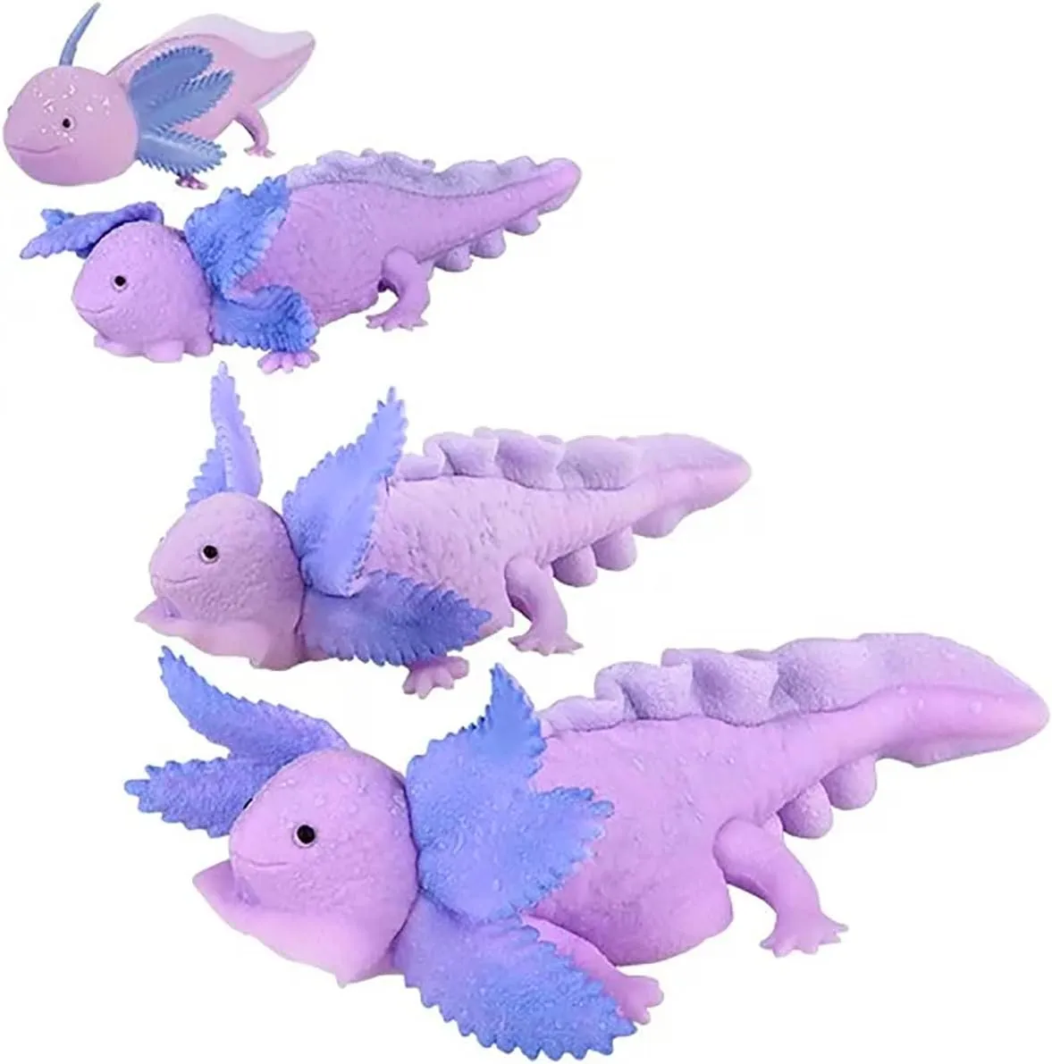 Curious Minds Busy Bags Set of 2 Jumbo 9" Grow Axolotl - Add Water & Grows - Gift - Fun Critter - Ages 6  - Random Color
