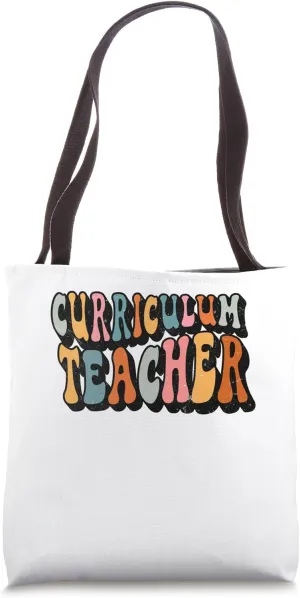 Curriculum Teacher Squad, Groovy Back To School Matching Tote Bag