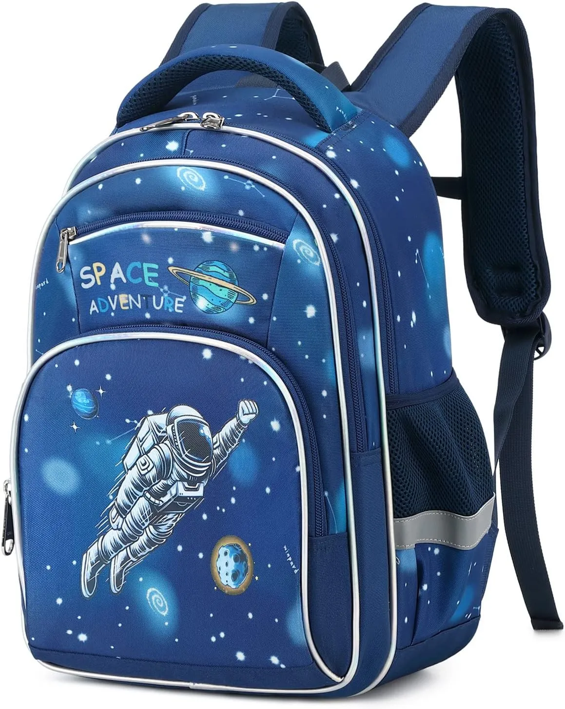 Cusangel Backpack for Boys Girls School Bookbags,Kindergarten Elementary Middle School Lightweight Waterproof Multifunctional Large Capacity for Backpack (16 inch Astronaut Fun Prints)