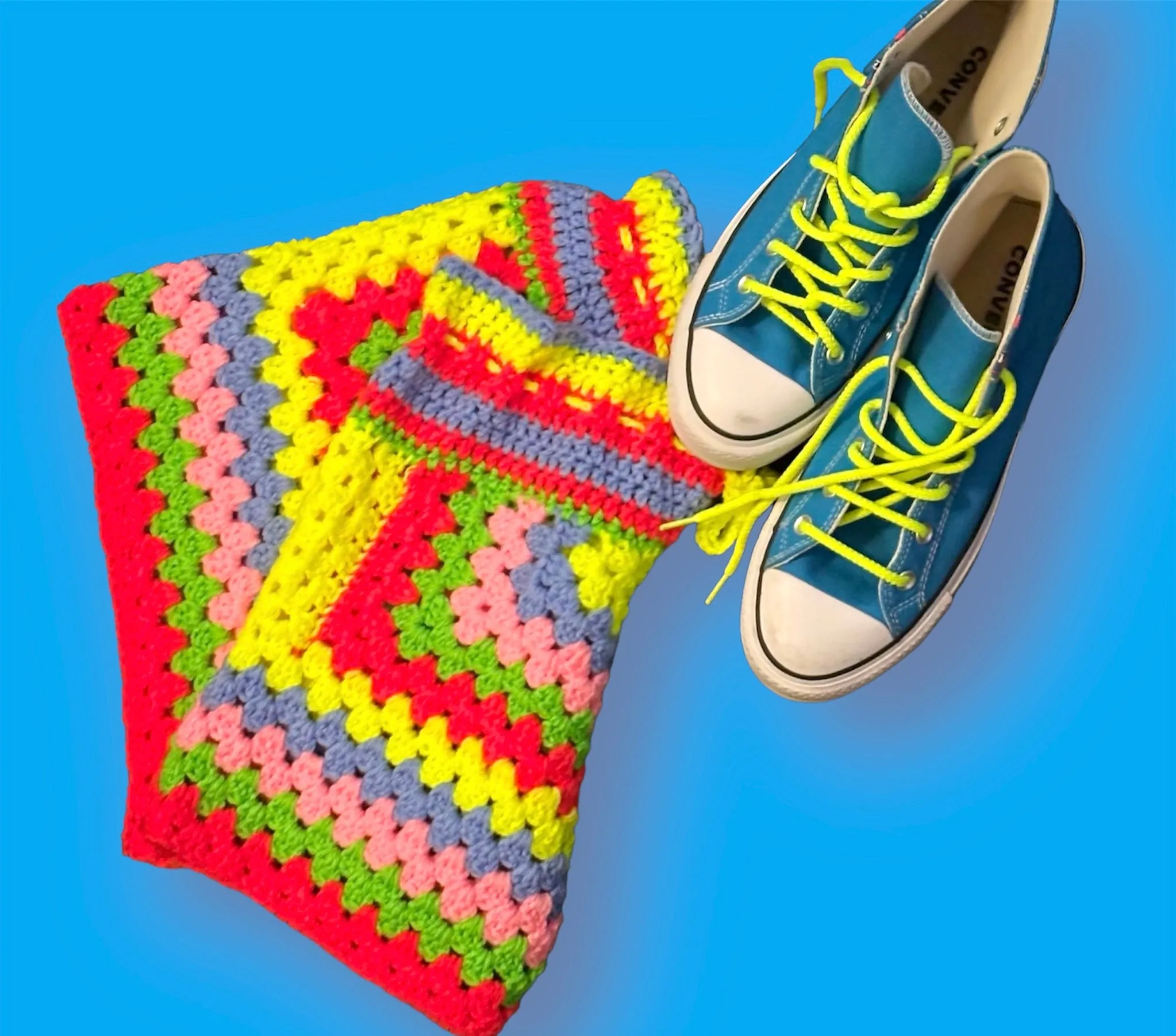 Custom Crochet Drawstring Shorts