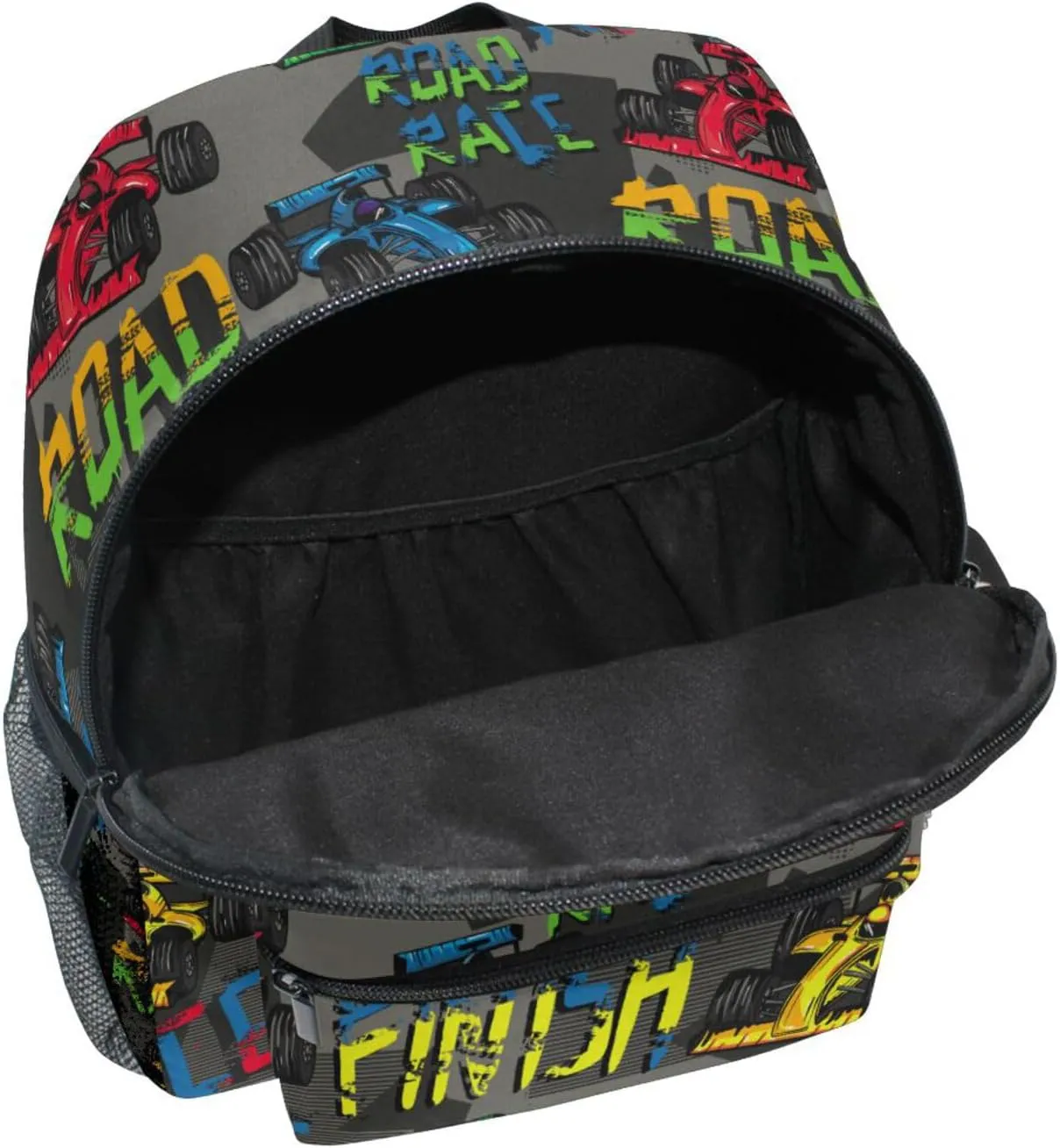 Custom Kids Toddler Backpack, Race Car Backpack for Boys Girls, Preschool School Children Schoolbag Nursery Junior Primary Student Travel Bag