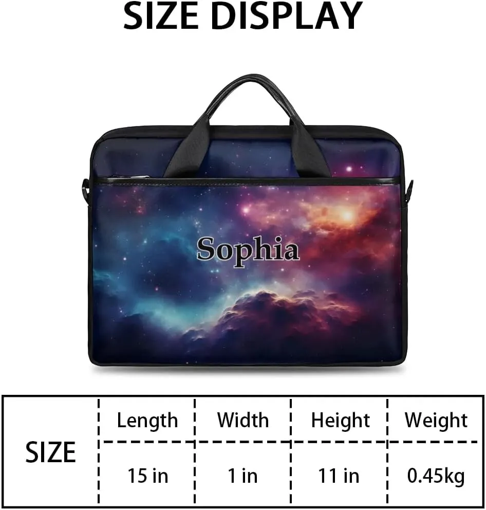 Custom-Laptop-Bag for-Adults Personalized Laptop-Shoulder-Bag with-Name Computer-Bag Meteor Work-Bag