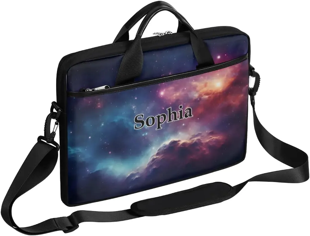 Custom-Laptop-Bag for-Adults Personalized Laptop-Shoulder-Bag with-Name Computer-Bag Meteor Work-Bag