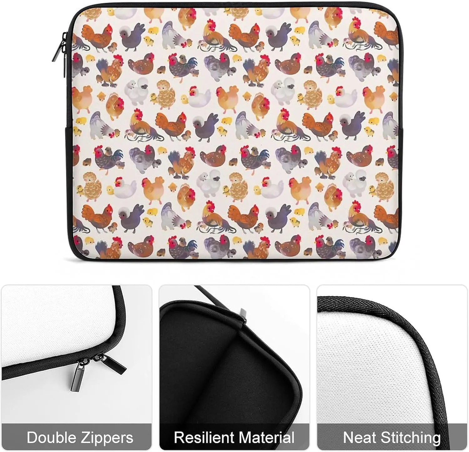 Cute Cats Head All Print Hands Free Withdrawal Laptop Bag Unisex