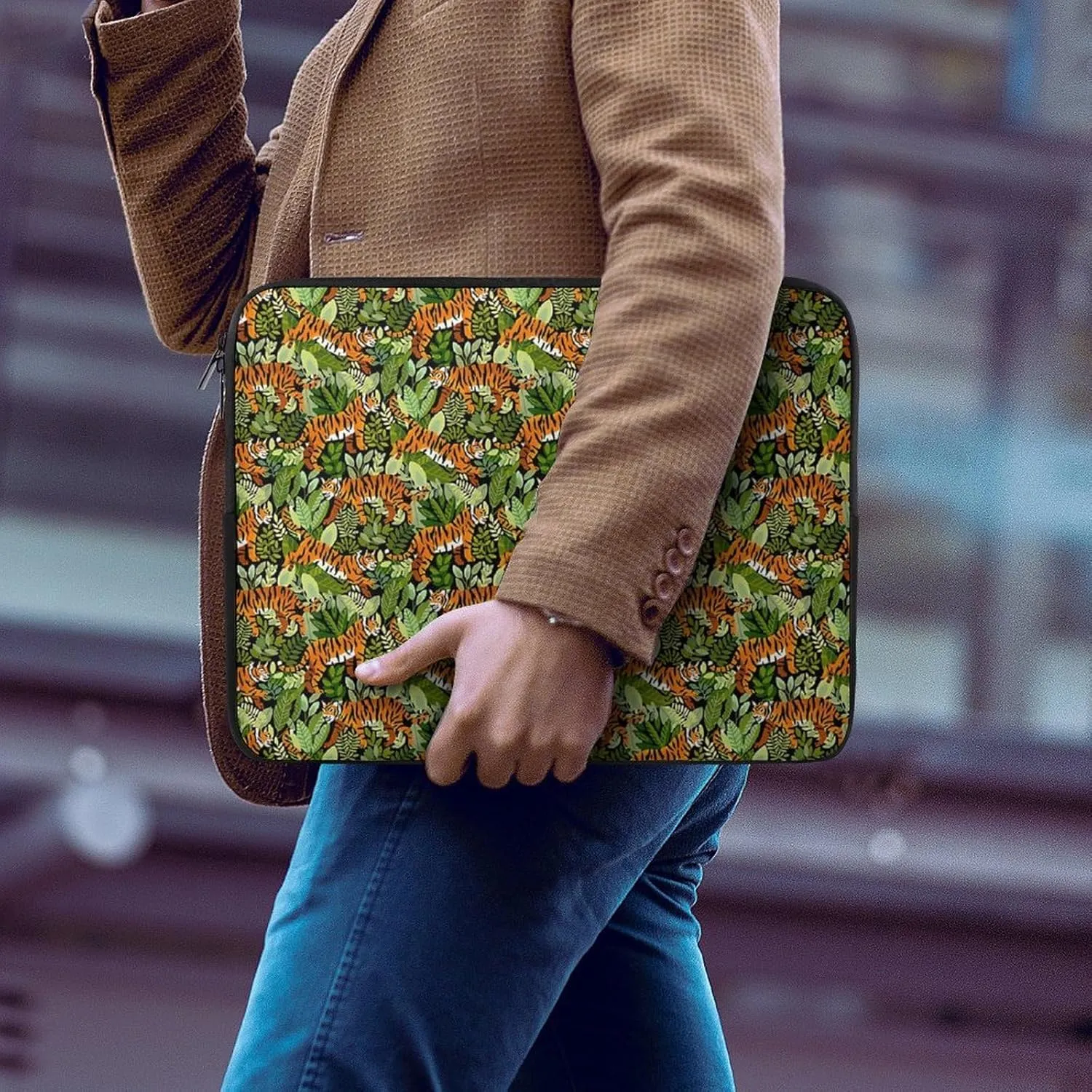 Cute Cats Head All Print Hands Free Withdrawal Laptop Bag Unisex