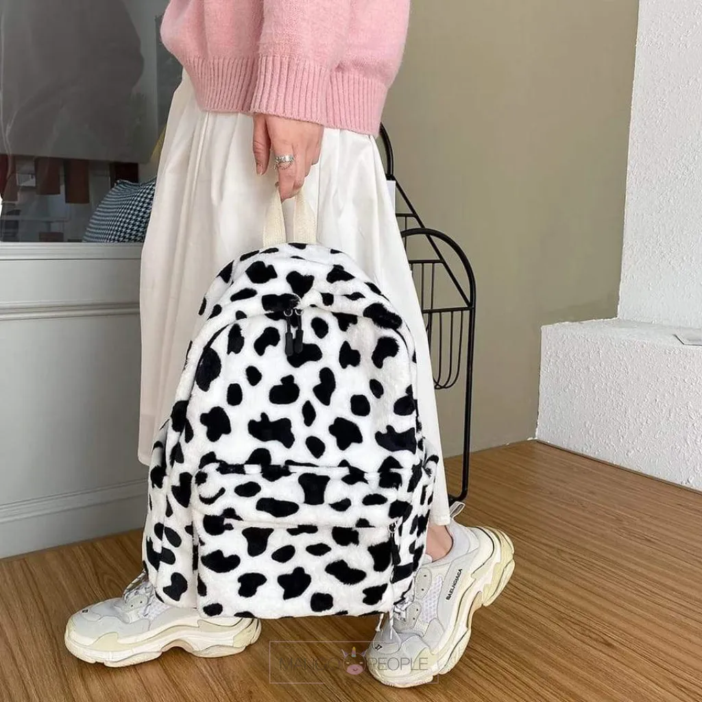 Cute Cow Print Backpack