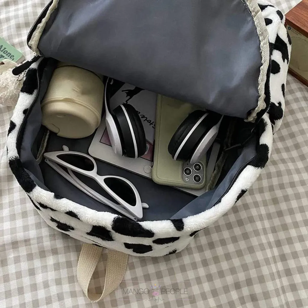 Cute Cow Print Backpack