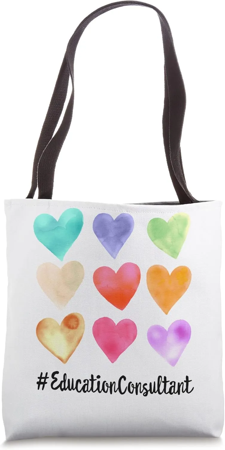 Cute Education Consultant Appreciation Week Back to School Tote Bag