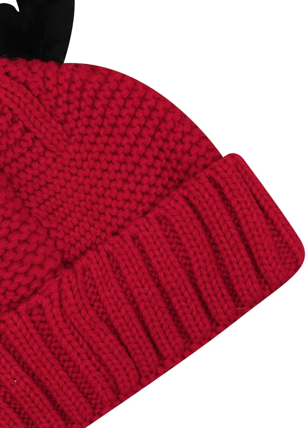 Cute Reindeer Moose Hat Winter Warm Knitted Beanie Cap Christmas Antler Beanie Ski Skull Cap for Women Men