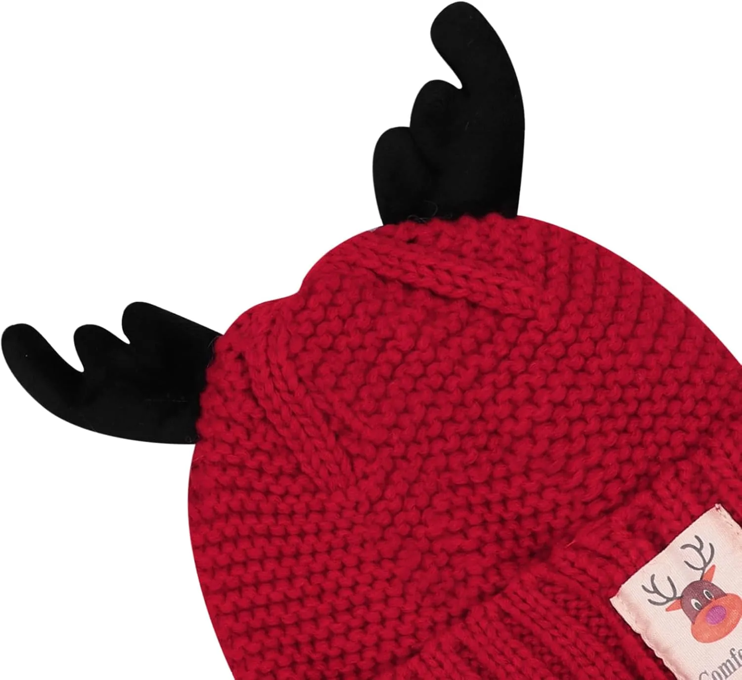 Cute Reindeer Moose Hat Winter Warm Knitted Beanie Cap Christmas Antler Beanie Ski Skull Cap for Women Men