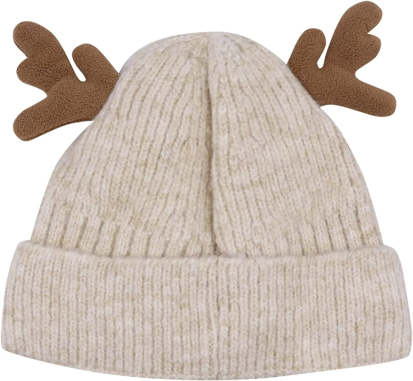 Cute Reindeer Moose Hat Winter Warm Knitted Beanie Cap Christmas Antler Beanie Ski Skull Cap for Women Men