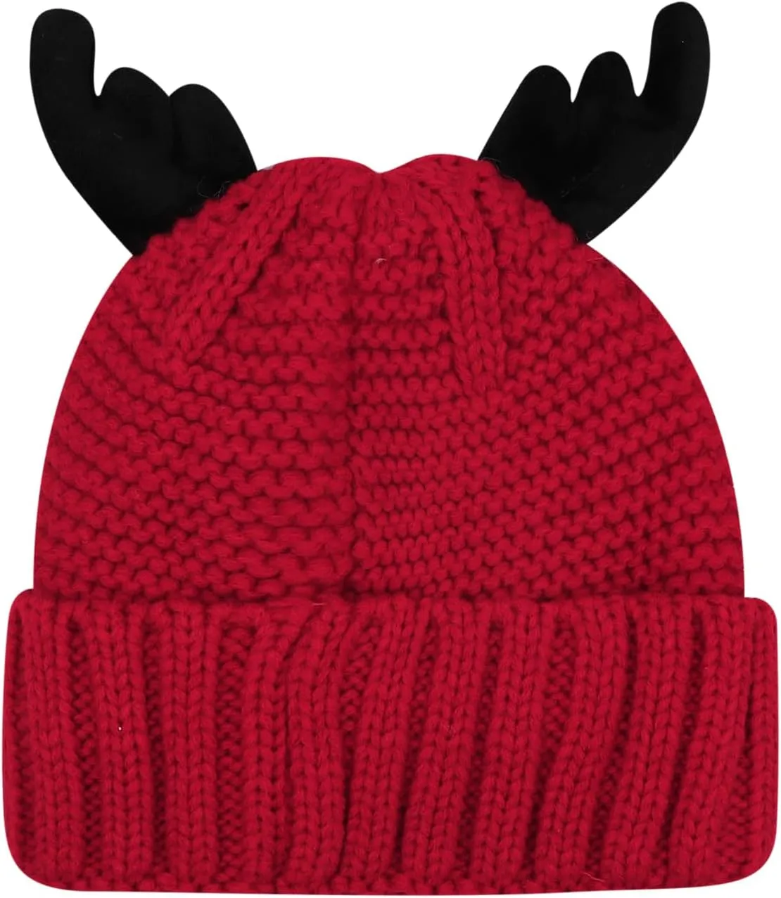 Cute Reindeer Moose Hat Winter Warm Knitted Beanie Cap Christmas Antler Beanie Ski Skull Cap for Women Men