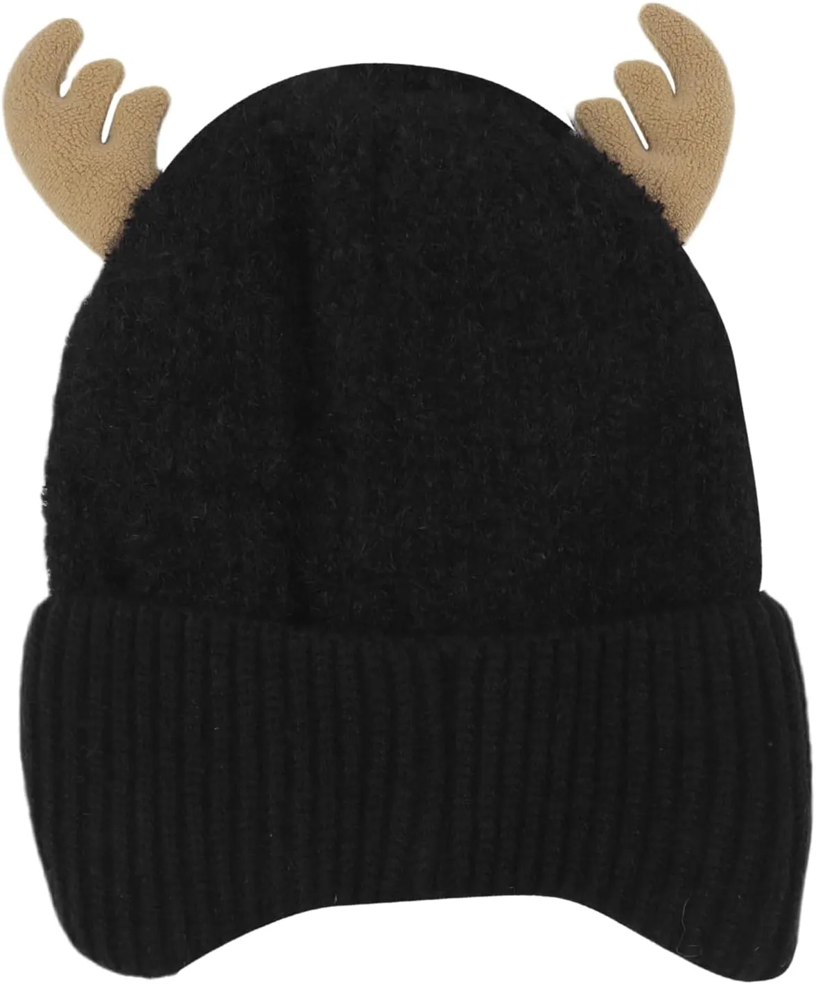 Cute Reindeer Moose Hat Winter Warm Knitted Beanie Cap Christmas Antler Beanie Ski Skull Cap for Women Men