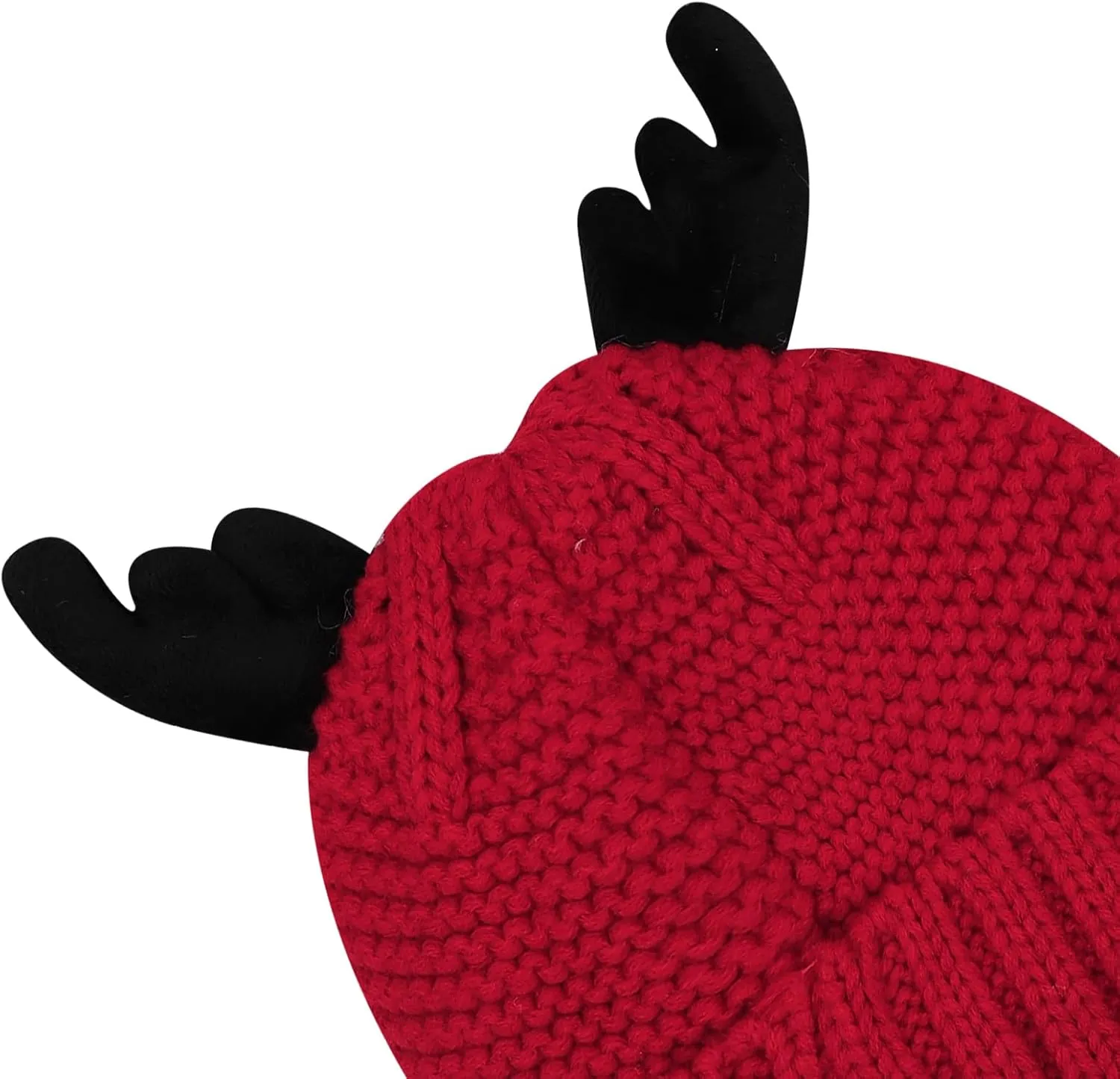 Cute Reindeer Moose Hat Winter Warm Knitted Beanie Cap Christmas Antler Beanie Ski Skull Cap for Women Men