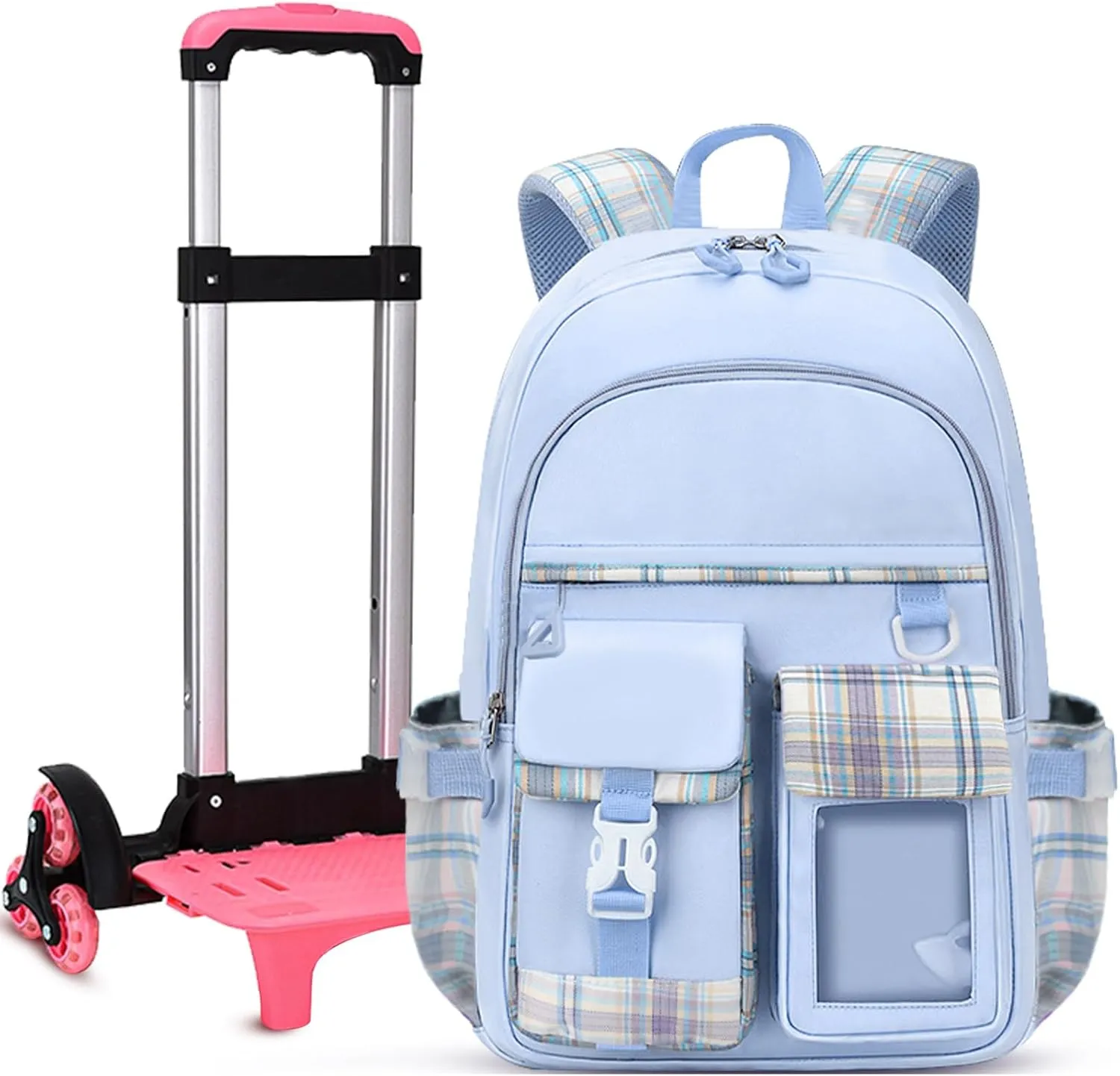 Cute Rolling Backpack for Girls, Rolling Wheeled School Bag for Back-Pack, SchoolBag With Wheels for Girls