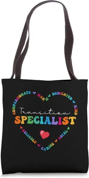 Cute Transition Specialist Appreciation Back to School Tote Bag