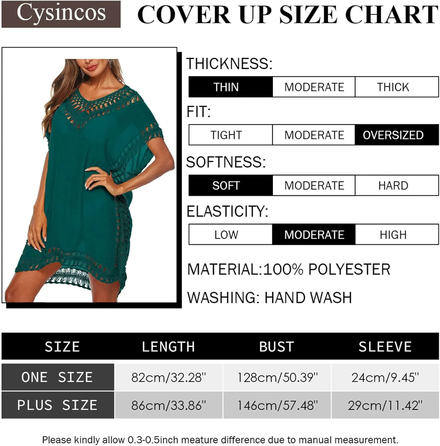 Cysincos Womens Swimsuit Cover Up Hollow Out Swimwear Beach Bathing Suit Bikini Coverups