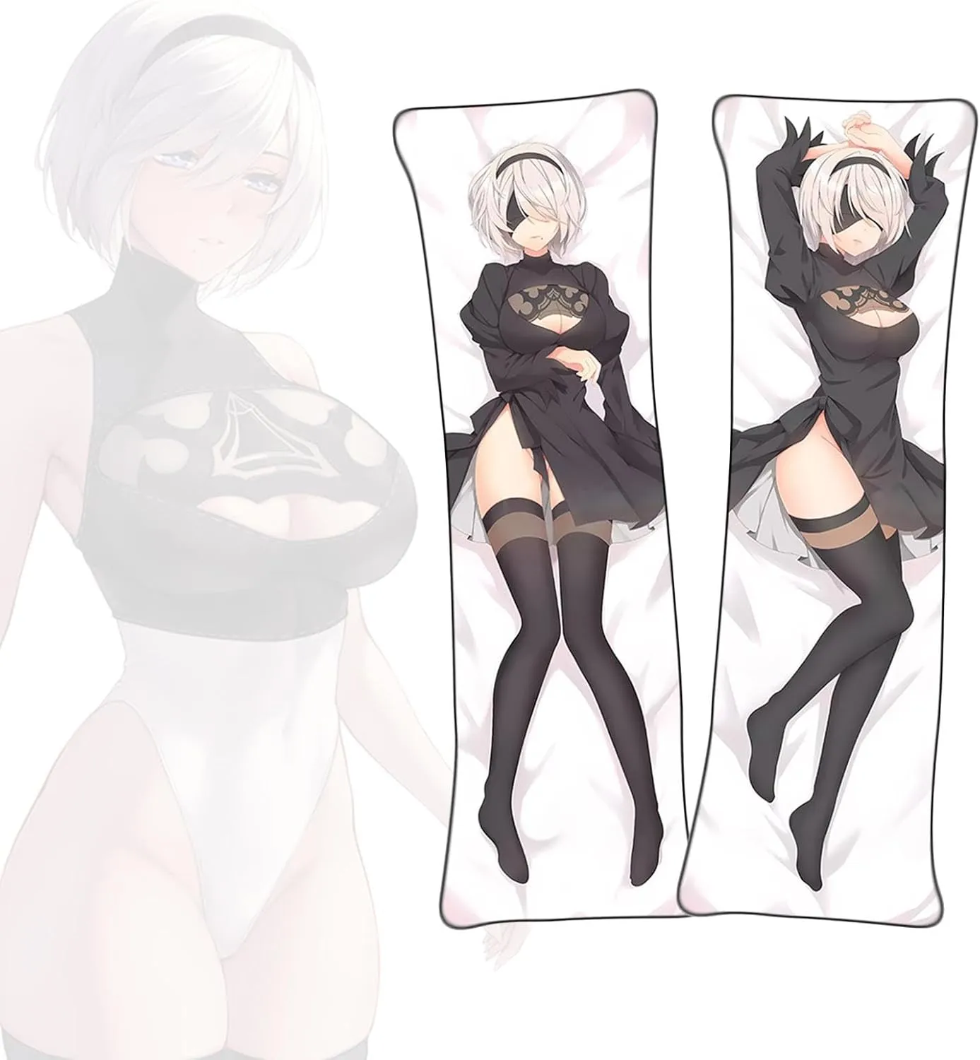 Dakimakura 2B Body Pillowcase Double-Sided Printed Pillowcase Uncensored Dakimakura