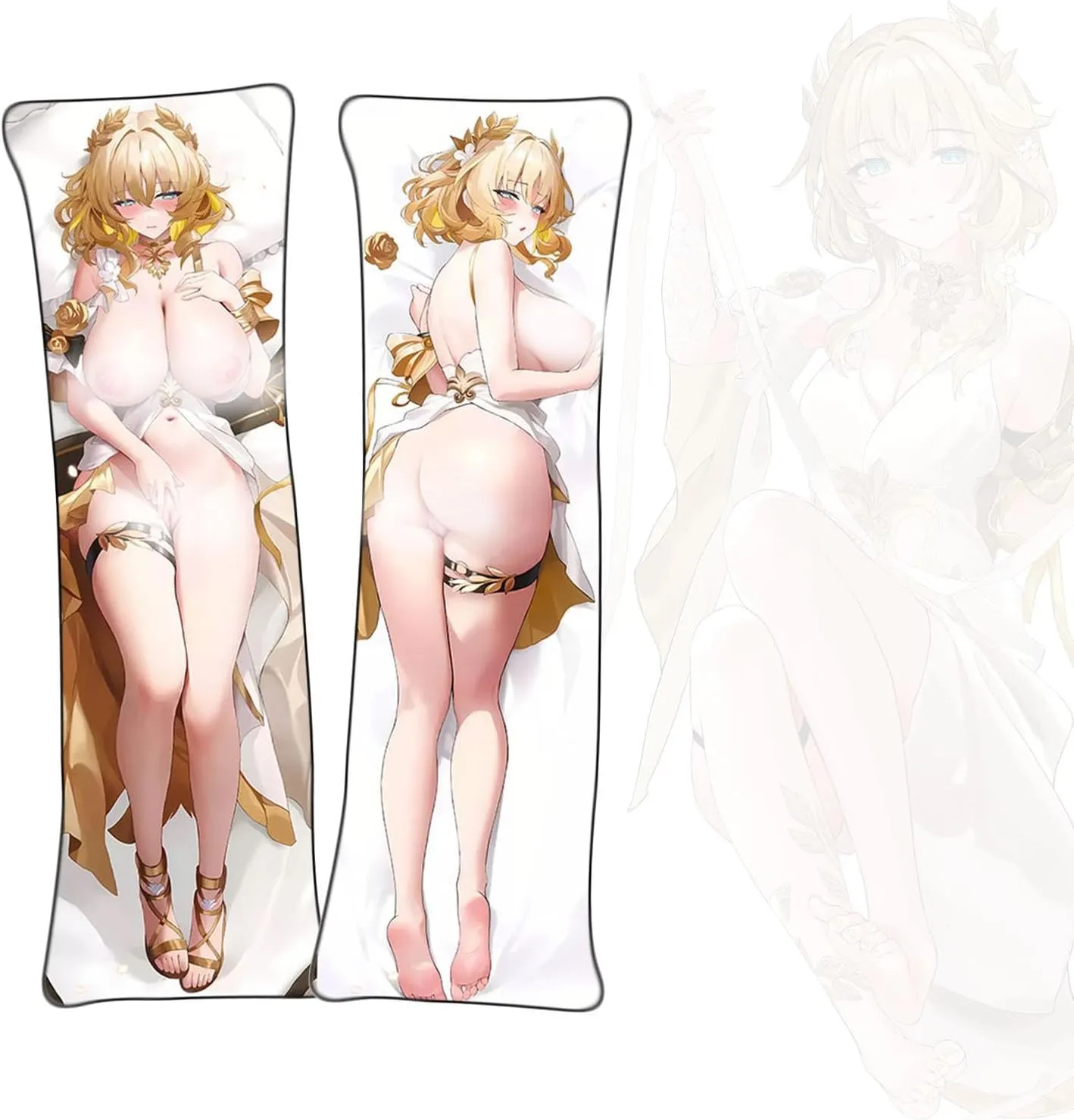 Dakimakura Aglaea Body Pillowcase Double-Sided Printed Full Color Anime Dakimakura Cover Uncensored Dakimakura