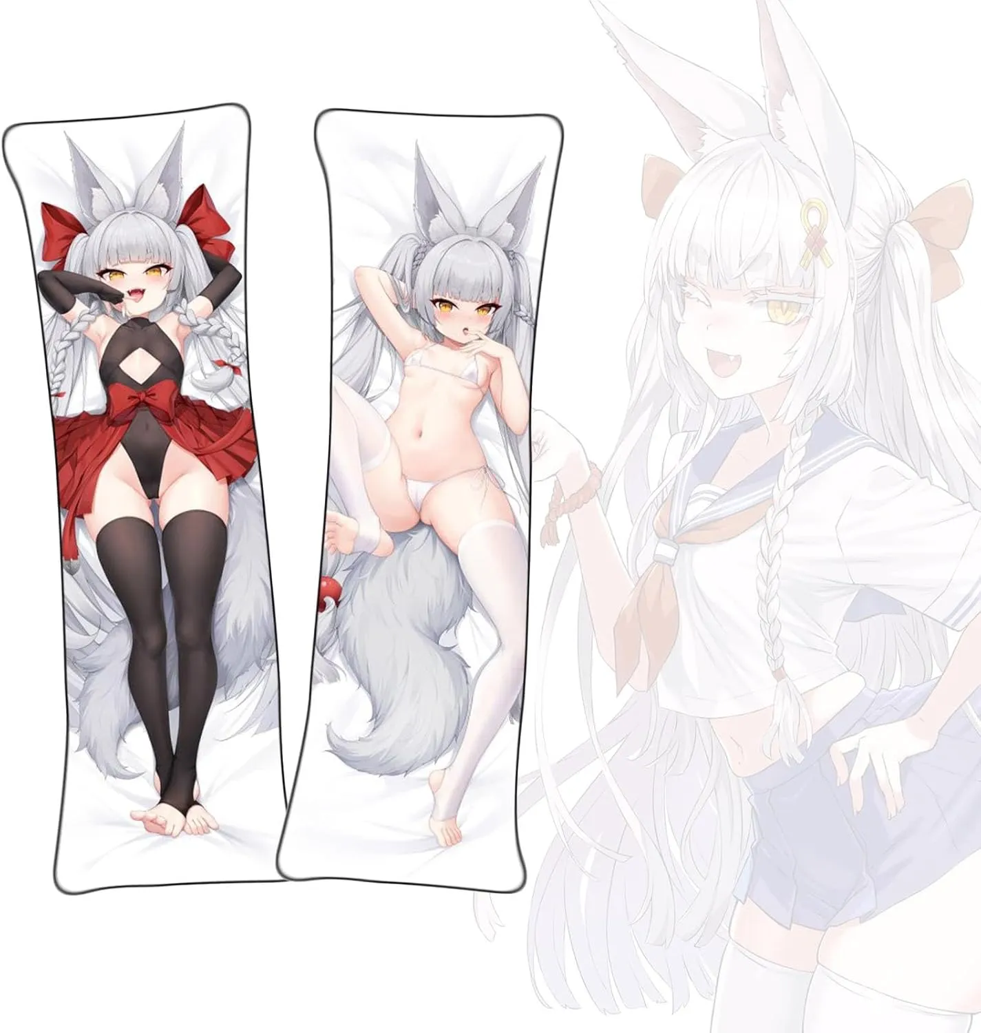 Dakimakura Azur Lane Asanagi Body Pillowcase Double-Sided Printed Pillowcase Uncensored Dakimakura