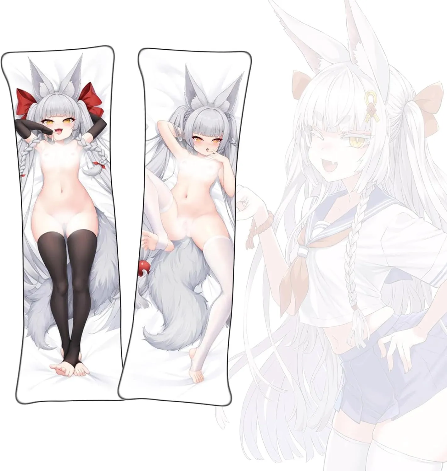 Dakimakura Azur Lane Asanagi Body Pillowcase Double-Sided Printed Pillowcase Uncensored Dakimakura