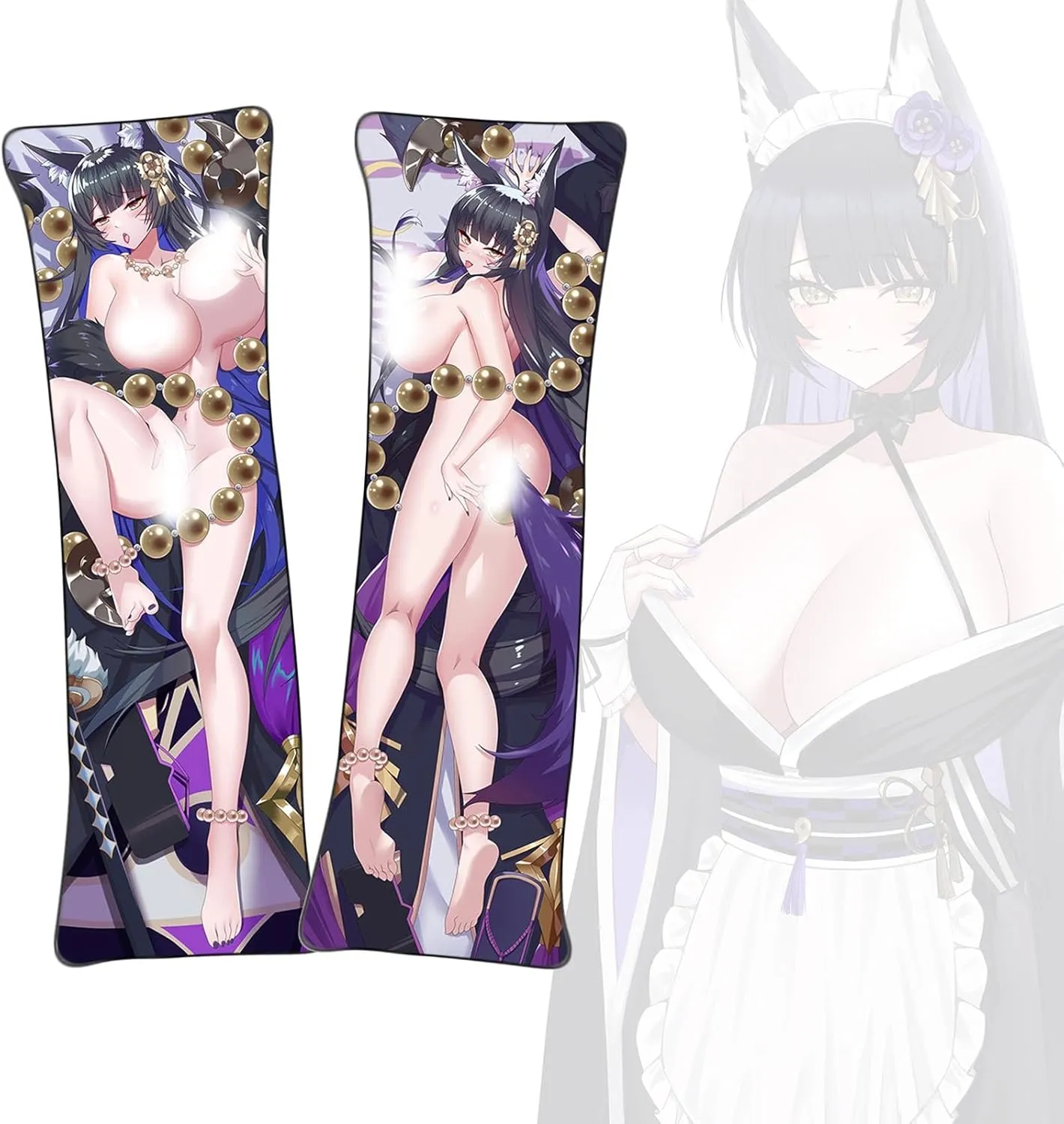 Dakimakura Azur Lane Musashi Body Pillowcase Double-Sided Printed Pillowcase Uncensored Dakimakura