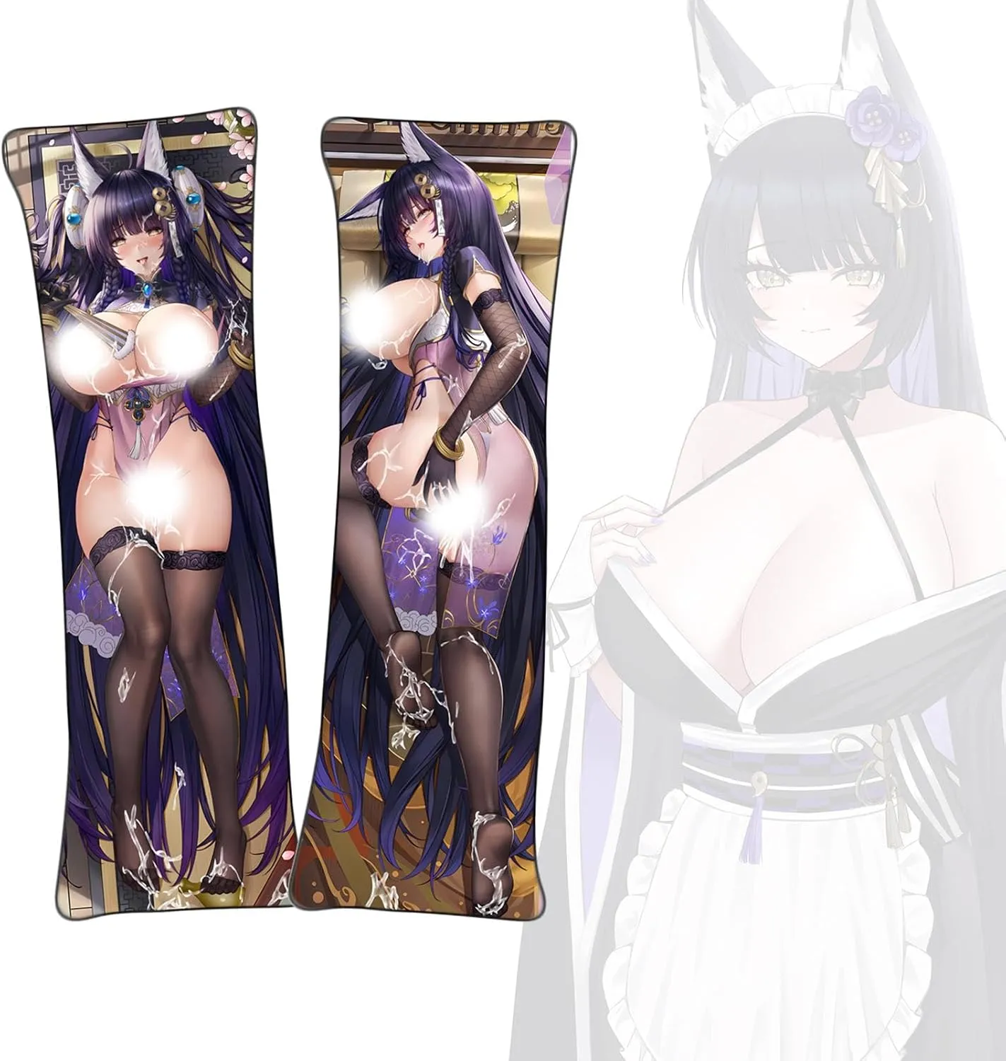 Dakimakura Azur Lane Musashi Body Pillowcase Double-Sided Printed Pillowcase Uncensored Dakimakura