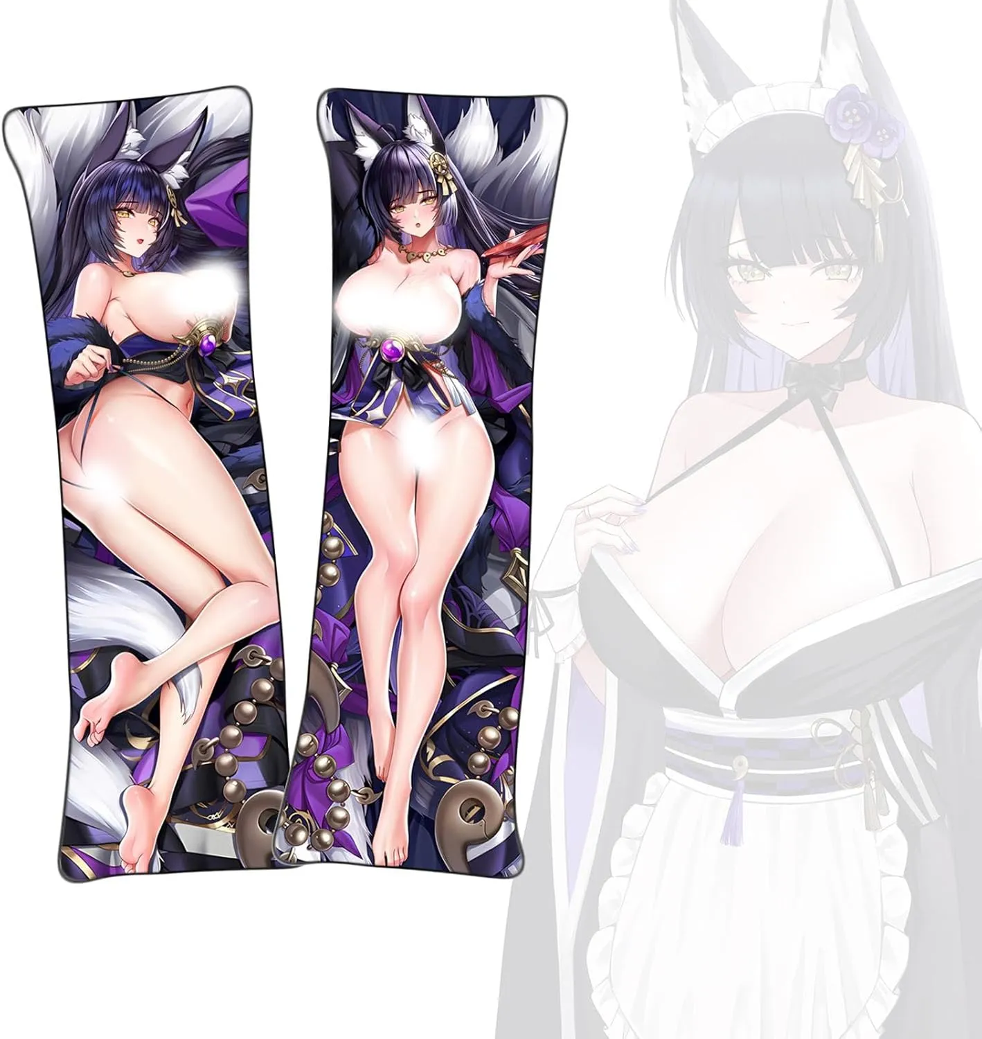 Dakimakura Azur Lane Musashi Body Pillowcase Double-Sided Printed Pillowcase Uncensored Dakimakura