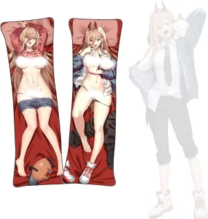 Dakimakura Chainsaw Man Power Body Pillowcase Double-Sided Printed Pillowcase Uncensored Dakimakura