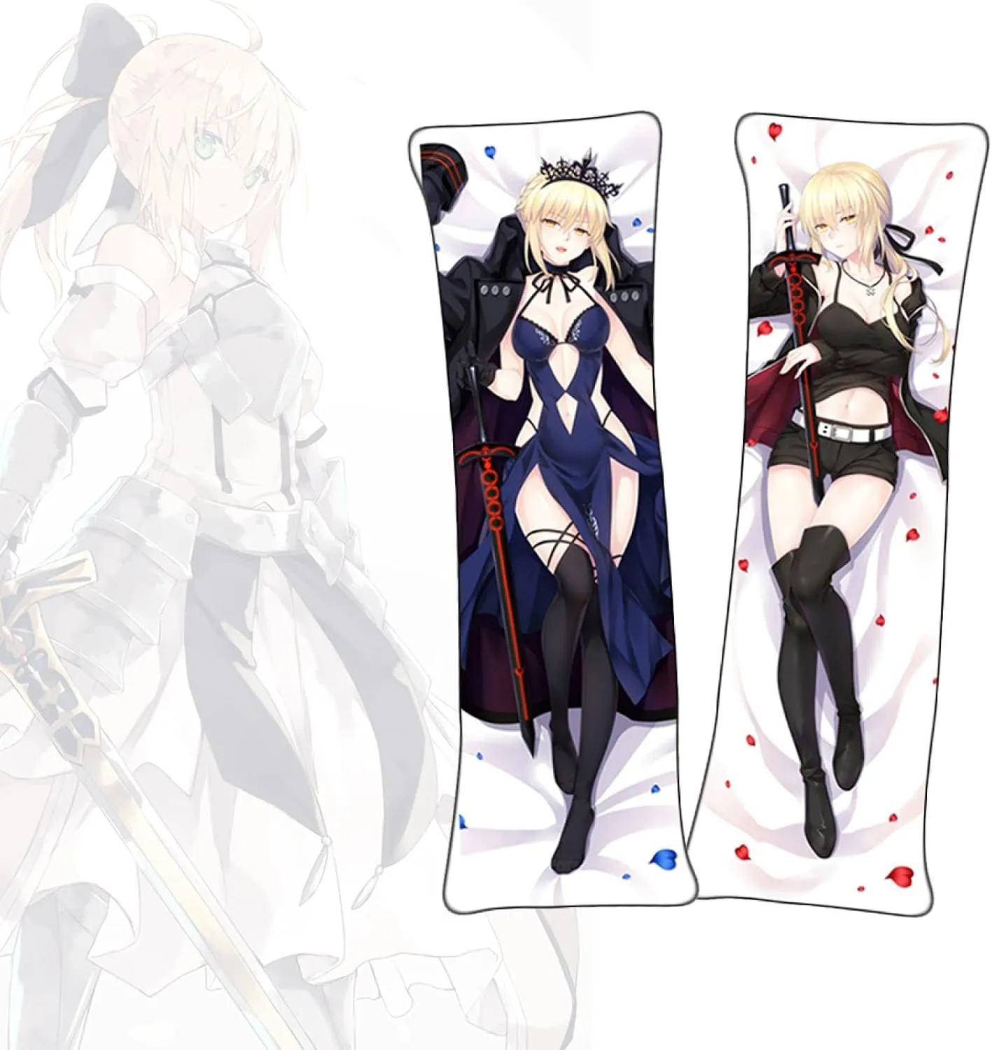 Dakimakura Fate/Grand Order Altria Pendragon Anime Body Pillow Cover Dakimakura Short Plush Throw Pillowcase