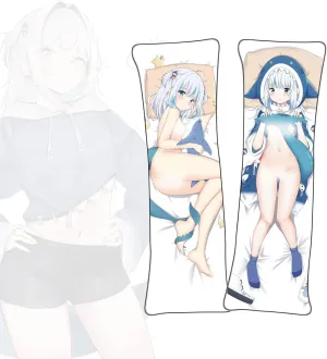 Dakimakura VTuber Gawr Gura Body Pillowcase Double-Sided Printed Pillowcase Uncensored Dakimakura