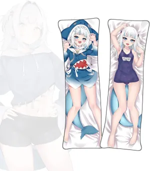 Dakimakura VTuber Gawr Gura Body Pillowcase Double-Sided Printed Pillowcase Uncensored Dakimakura