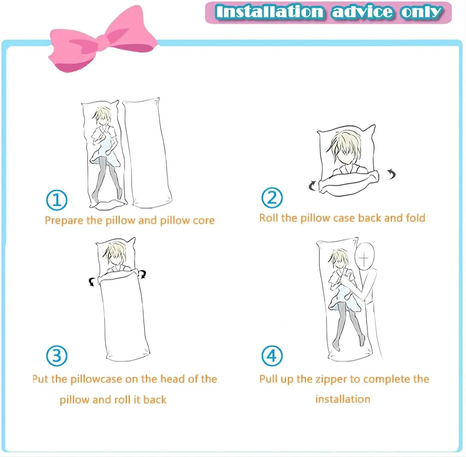 Dakimakura VTuber Hosimati Suisei Body Pillowcase Double-Sided Printed Pillowcase Uncensored Dakimakura