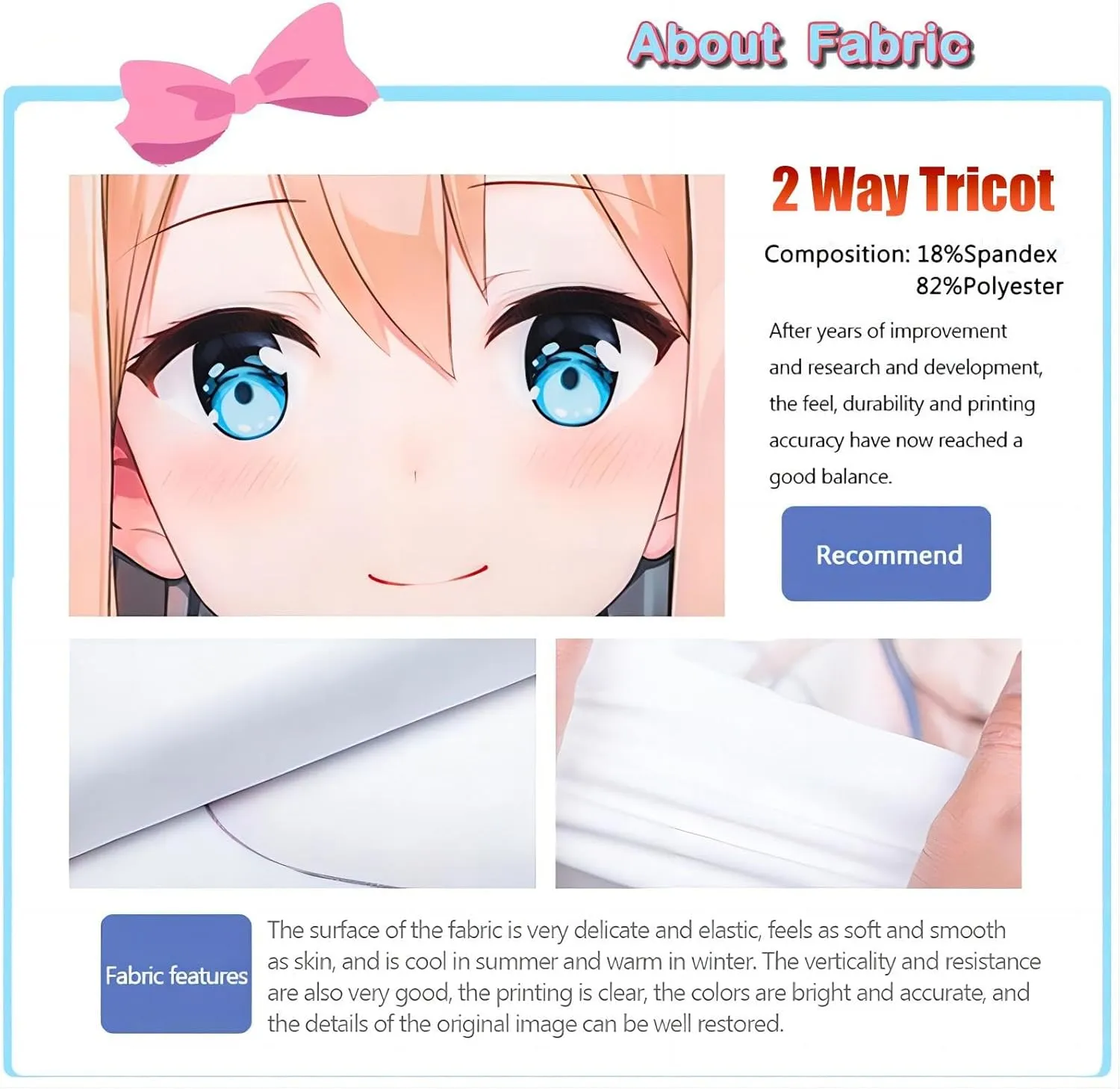 Dakimakura Yoimiya《Genshin Impact》Anime Dakimakura Otaku Wives or Husbands Life Size Double Sided Body Pillow Cover