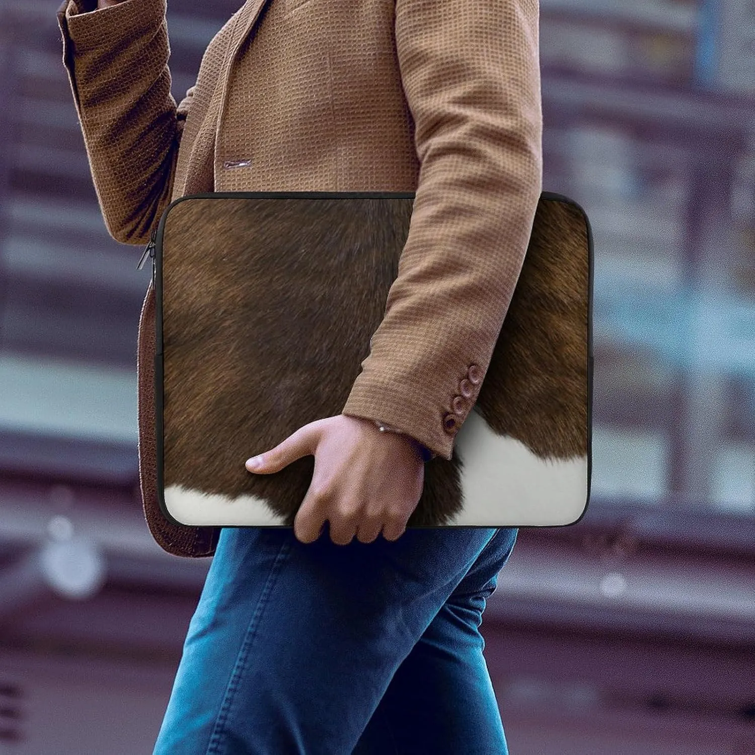 Dalmatian Print Fashion All Print Hands Free Withdrawal Laptop Bag Unisex