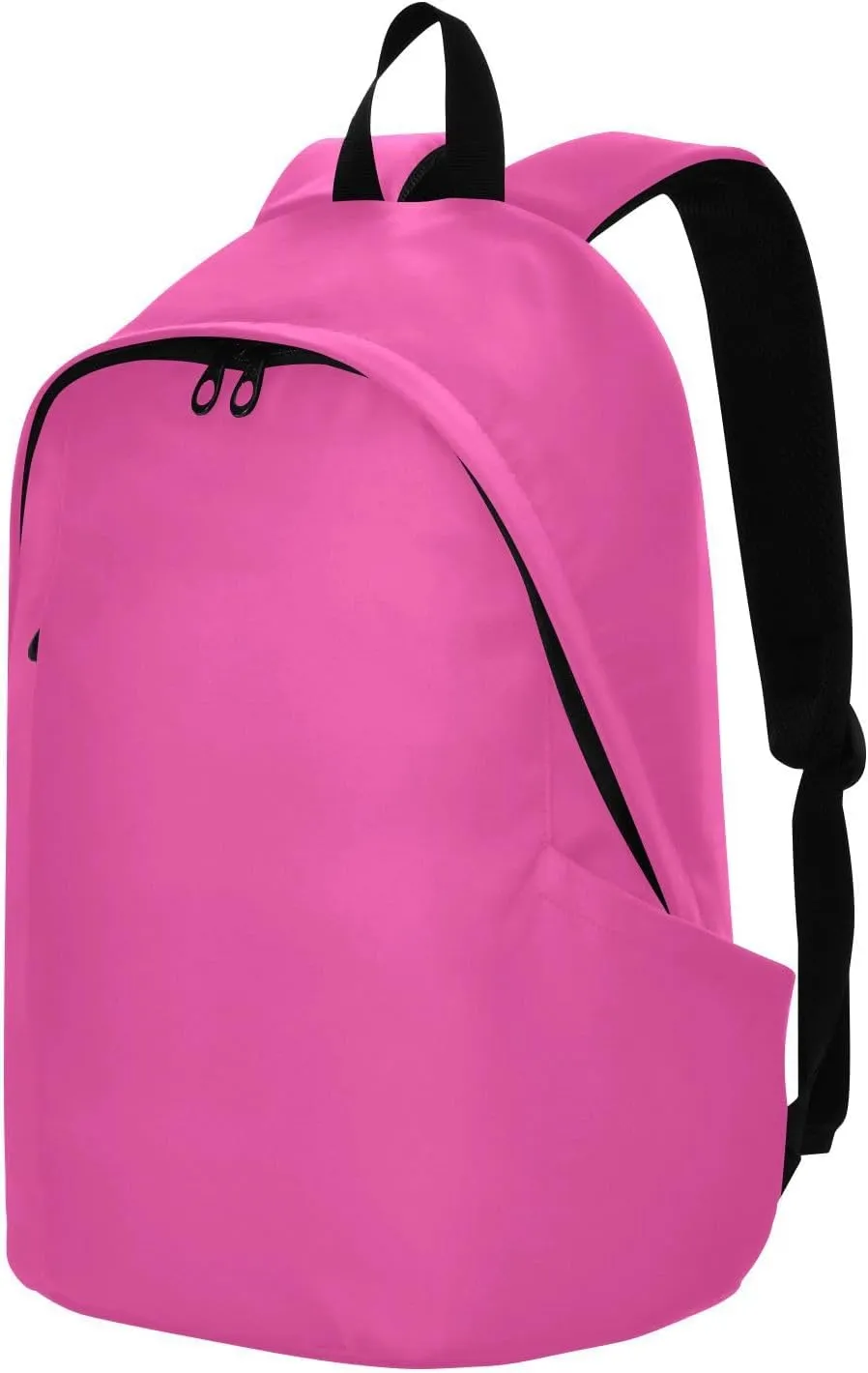 Dark Pink Laptop Backpack for Women Men 25L Casual Hiking Daypack Bag Travel Backpack for 15.6 inch Laptop Dark Pink
