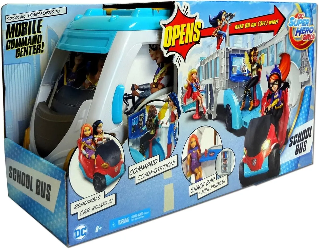 DC Super Hero Girls Transforming School Bus