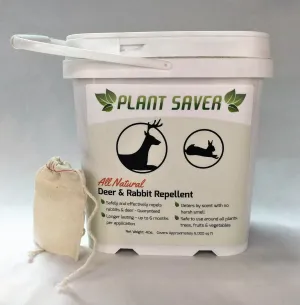 Deer & Rabbit Repellent – All-Natural, Scent-Based Protection – Safe for Pets & Plants – Lasts Up to 6 Months – Also Repels Elk, Moose & Rodents – 4 lbs with 20 Refillable Bags