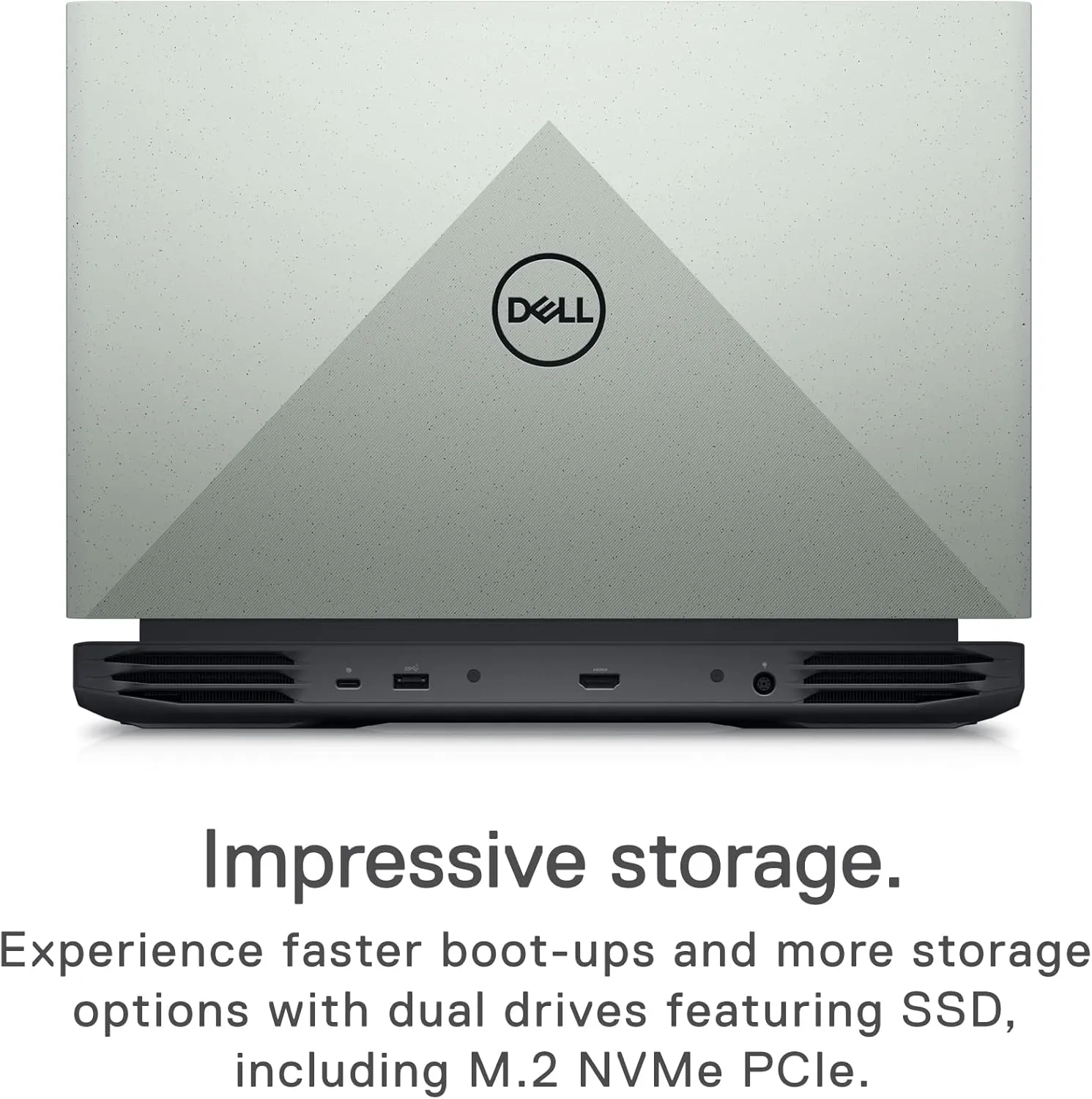 Dell G15 5520 15.6 Inch Gaming Laptop - FHD 120Hz Display, Intel Core i7-12700H, 16GB DDR5 RAM, 512GB SSD, NVIDIA RTX 3060 6GB GDDR6, Wi-Fi 6, Windows 11 - Spector Green