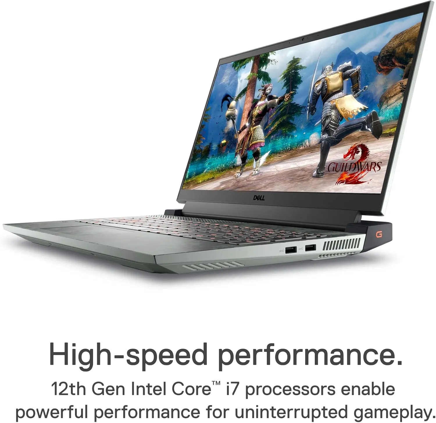 Dell G15 5520 15.6 Inch Gaming Laptop - FHD 120Hz Display, Intel Core i7-12700H, 16GB DDR5 RAM, 512GB SSD, NVIDIA RTX 3060 6GB GDDR6, Wi-Fi 6, Windows 11 - Spector Green