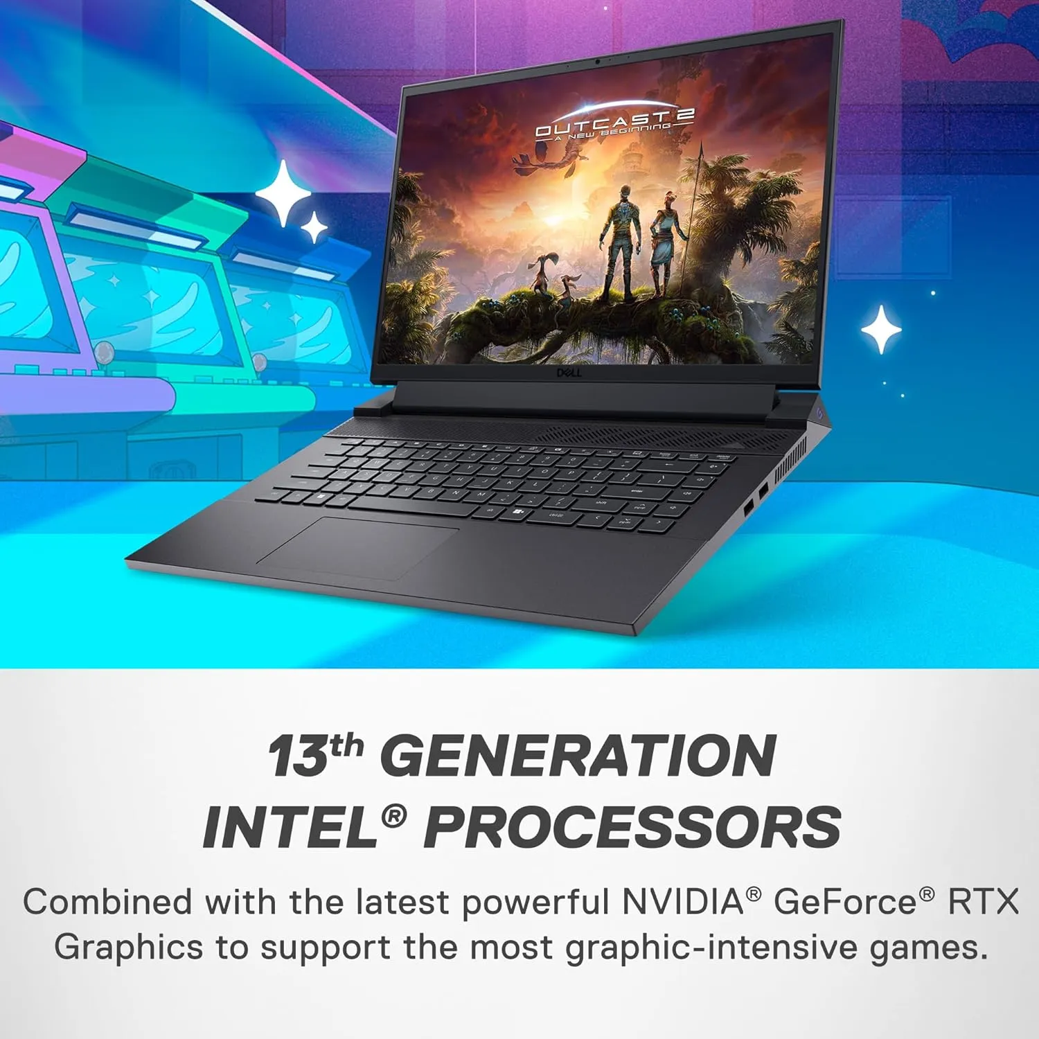 Dell G16 7630 Gaming Laptop - 16-inch QHD  240Hz 3ms Display, Intel Core i9-13900HX, 16GB DDR5 RAM, 1TB SSD, NVIDIA GeForce RTX 4070 8GB GDDR6, Windows 11 Home, Onsite Service - Metallic Nightshade
