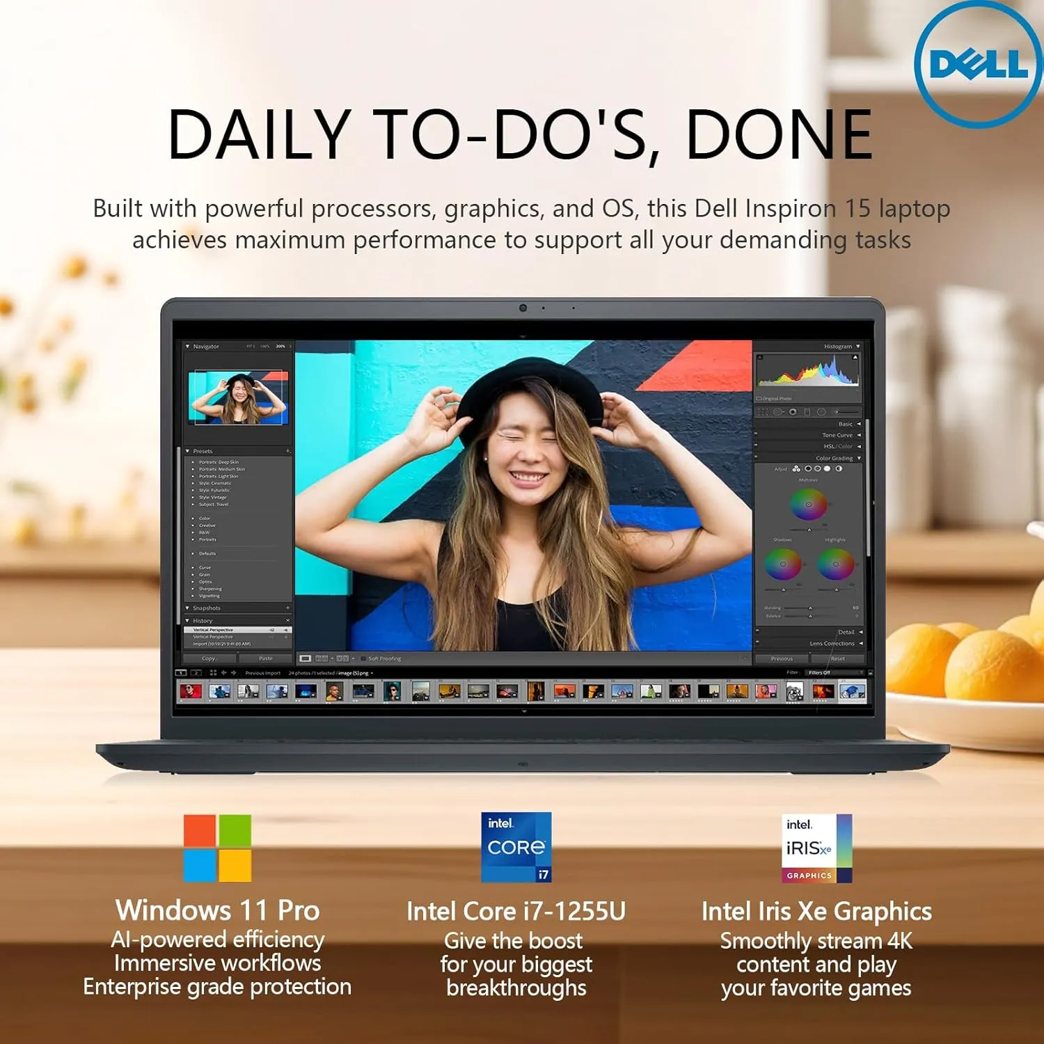 Dell Inspiron 15 3000 Touchscreen Laptop Computer, 15.6 Inch FHD Touch Screen Laptop, Intel Core i7, 32GB RAM 1TB SSD 512GB Docking Set, Windows 11 Pro Lifetime Office, 10-Key Number Pad