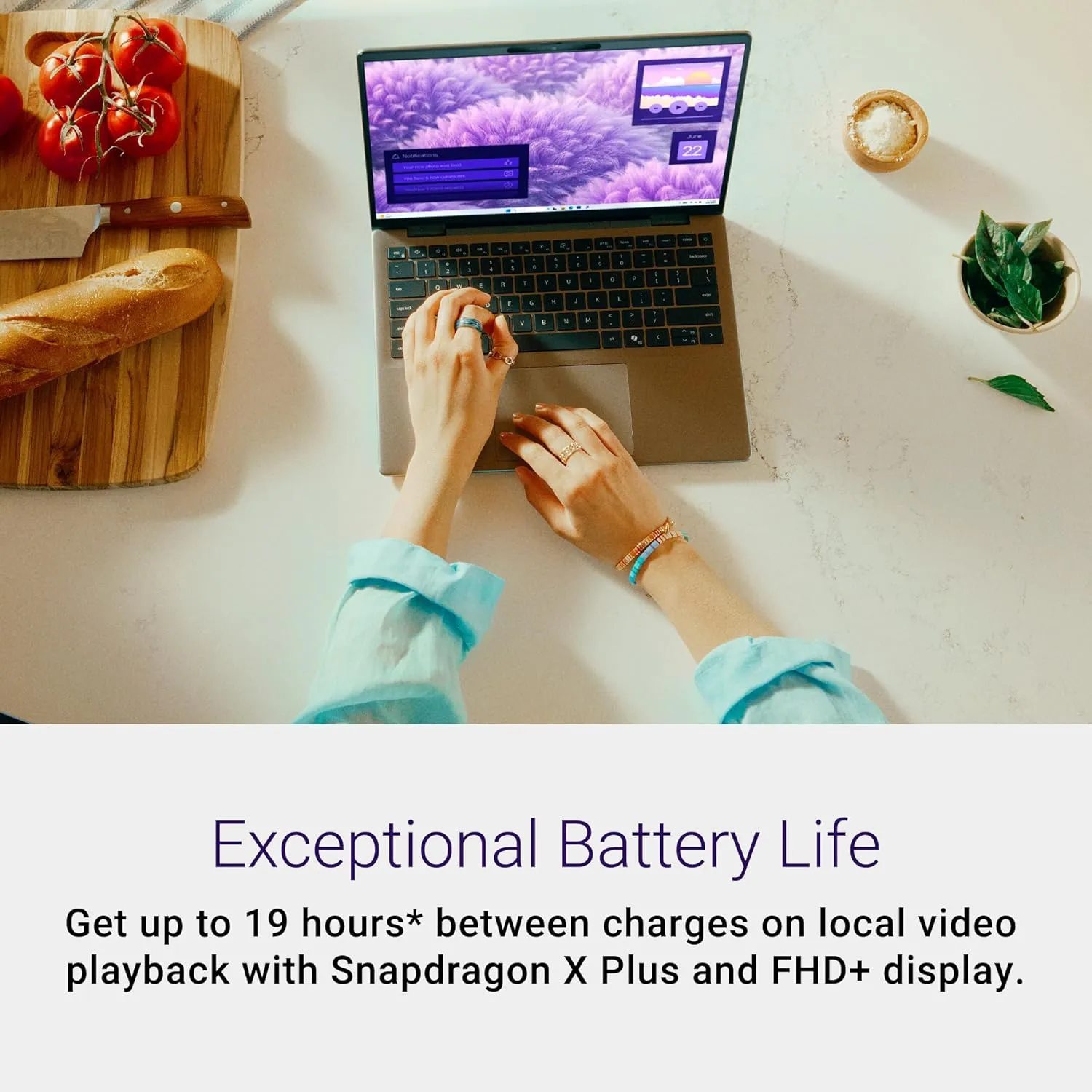Dell Inspiron 5441 Laptop - 14-inch FHD  (1920x1200) Display, Snapdragon X Plus - X1P-42-100 Processor, 16GB LPDDR5X RAM, 512GB SSD, Qualcomm Adreno, Windows 11 Home, Onsite Service - Titan Gray