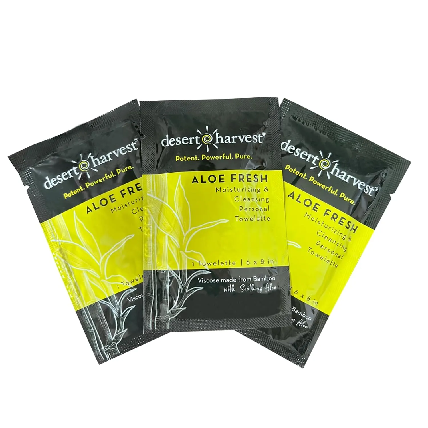 Desert Harvest Aloe Fresh Moisturizing & Cleansing Personal Towelettes, Refreshing Feminine Wipes, pH balanced, 36 Pack