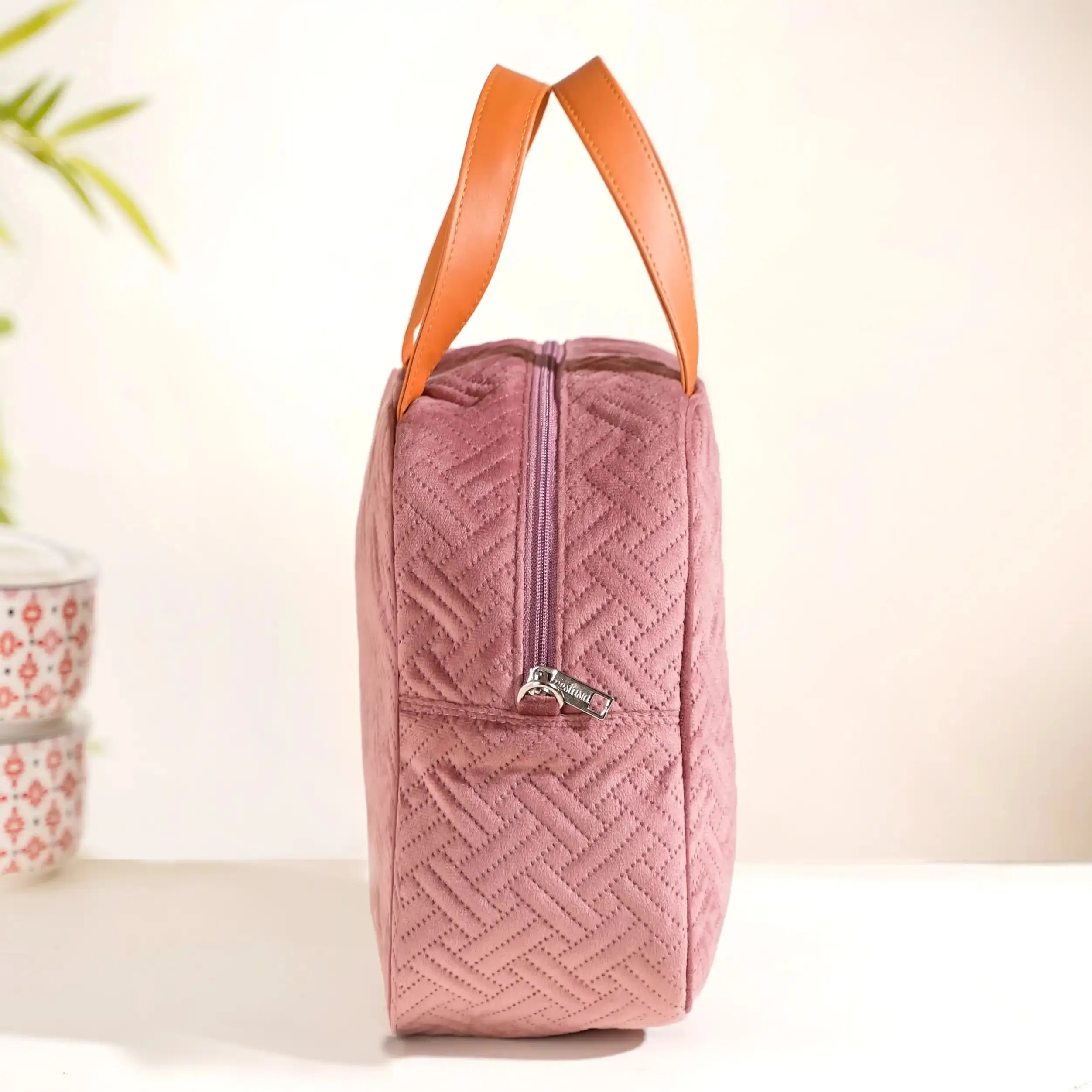 Designer Thermal Insulated Lunch Bag Pink