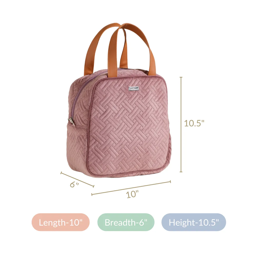 Designer Thermal Insulated Lunch Bag Pink