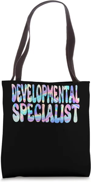 Developmental Specialist Groovy Back to School Teachers Tote Bag