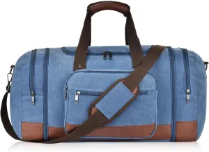 Dimayar Expandable Duffle Bag for Men, 50L Large-Capacity Weekender, Water-Resistant Mens Duffle Bags for Traveling, Lightweight & Durable Overnight Carry-On, Versatile Gym and Travel Bag