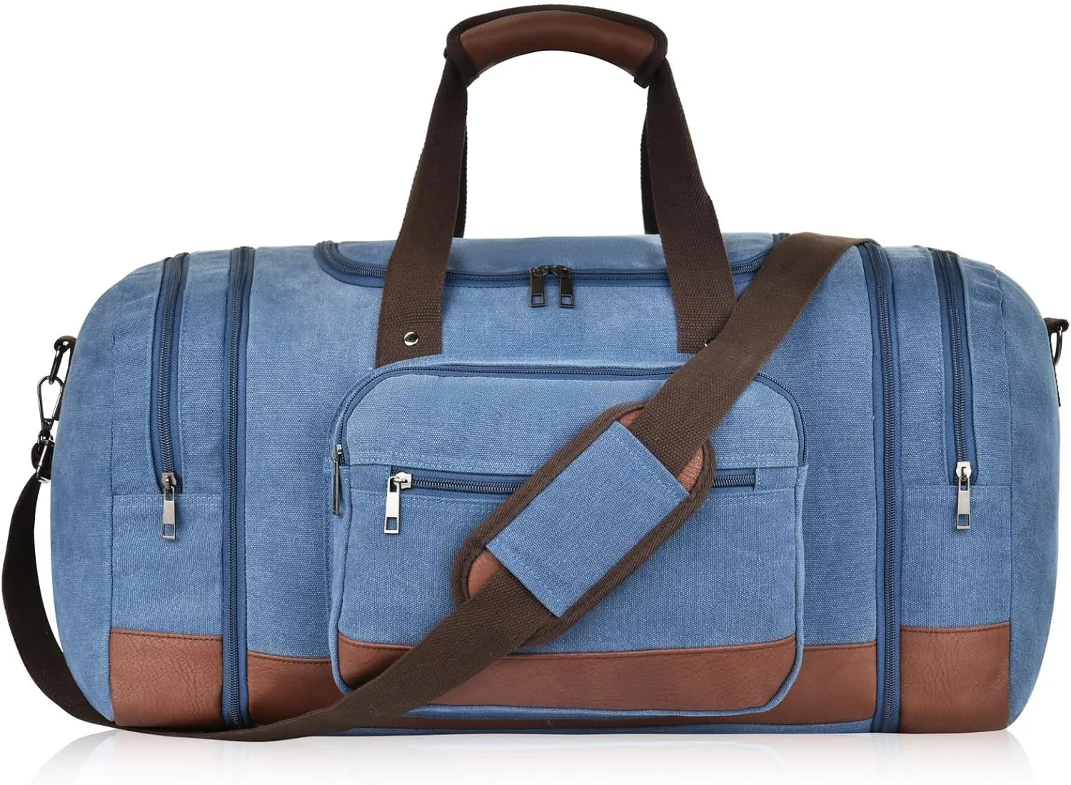 Dimayar Expandable Duffle Bag for Men, 50L Large-Capacity Weekender, Water-Resistant Mens Duffle Bags for Traveling, Lightweight & Durable Overnight Carry-On, Versatile Gym and Travel Bag