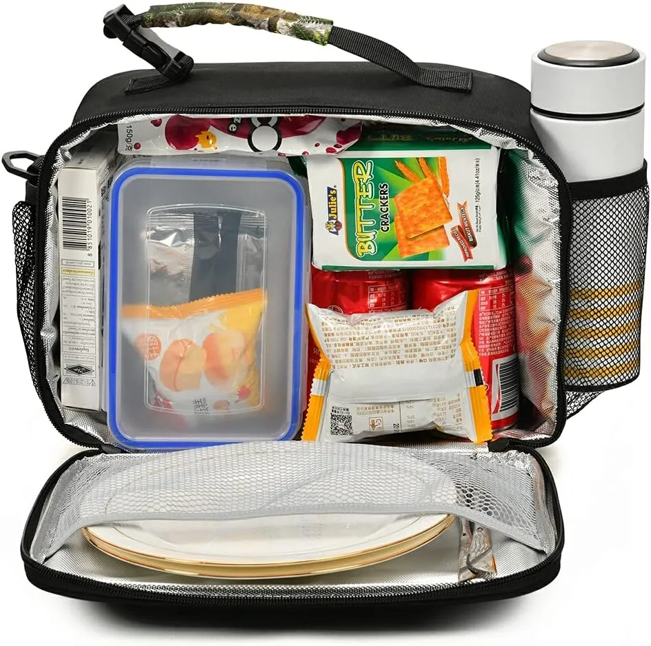 Dinosaur Tyrannosaurus Lunch Bag with Shoulder Strap for Women Men Insulated Lunch Box Tote Bags Water-resistant Cooler Bag for Office Work Picnic Beach(11x9x5 Inch)